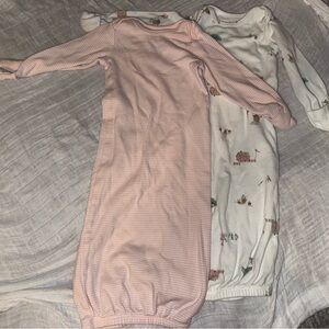 Baby Sleep Gowns in Pink and White